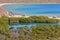 Campers on beach in Loreto bays in baja california  sur XXVII