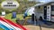 Campervan with awning and air awning