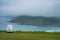 Campervan parked above the Sennen Cove