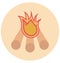 Campfire Illustration Color Vector Isolated Icon easy editable and special use for Leisure,Travel and Tour