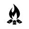 Campfire vector icon