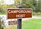 Campground Host sign