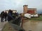 Campi Bisenzio, Tuscany, Italy. Rising water levels in the river Bisenzio.