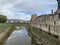 Campi Bisenzio, Tuscany, Italy, view of the town from the bridge.