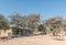 Camping area and ablution facilities at the Okaukeujo Rest Camp