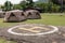 Camping area and helipad of phu pha man national park.