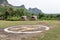 Camping area and helipad of phu pha man national park