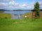 Camping area on Wigry Lake in Wigierski National Park