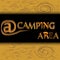 Camping area wooden sign