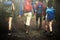 Camping Backpacker Walking Friendship Togetherness Concept