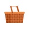Camping basket icon flat isolated vector
