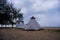 Camping by the Beach with Stunning Ocean Views and Sandy Shoreline, Relaxing by the Ocean in a Serene Camping Teepee Tent,