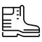 Camping boot icon, outline style