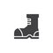 Camping boot vector icon