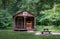 Camping cabin in the park