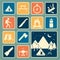 Camping equipment icon