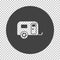 Camping family caravan car  icon