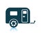 Camping Family Caravan Car Icon