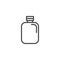 Camping flask line icon