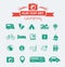 Camping Flat Icon Set