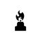 Camping Gas Stove Flat Vector Icon