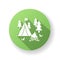 Camping green flat design long shadow glyph icon