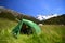 Camping in hooker valley, Mt. Aoraki Mt. Cook, New Zealand