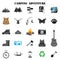 Camping icon set