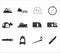 Camping icon set