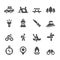 Camping icon set, vector eps10