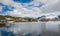 Camping on the lake at road 55, Norway.