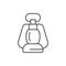 Camping lamp line outline icon