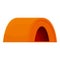 Camping large tent icon, cartoon style