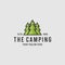 Camping minimalist logo design inspiration