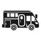 Camping motorhome icon, simple style