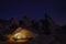 Camping at Night in Joshua Tree Park