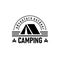 Camping and outdoor adventure retro logo. The emblem for cub scouts