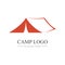 Camping and outdoor adventure retro logo,The emblem for cub scouts