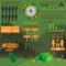 Camping outdoors hiking infographics. Set elements for creating