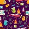 Camping Seamless Pattern