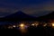 Camping at Shoji lake in night, Fujikawaguchiko