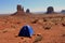 Camping Tent in Monument Valley