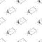 Camping Tent Picnic Seamless Pattern Vector wallpaper background white