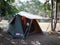 Camping tent in Thailand Nation Park.