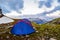 Camping tent. Trolltunga, Norway