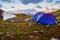 Camping tent. Trolltunga, Norway