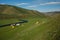 Camping tents in mongolian grassland