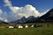 Camping tents at Sonamarg Kashmir India