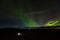 Camping under Aurora Borealis near Alaska-Yukon border crossing