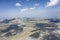 Campo Imperatore upland from south-east aerial, Italy